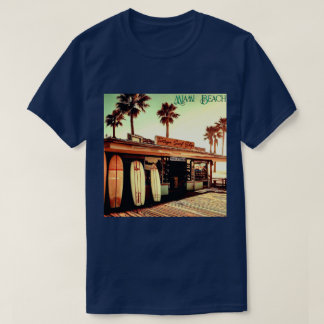 Retro | Miami Beach | Surf Winkelen | Unisex | T-s T-shirt