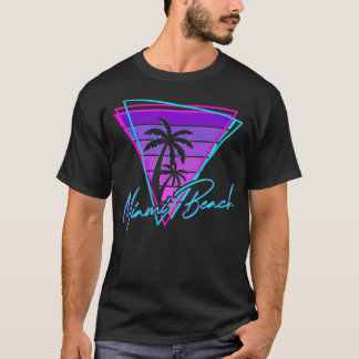 Retro Miami Beach Vintage 80s Beach paradise best T-shirt