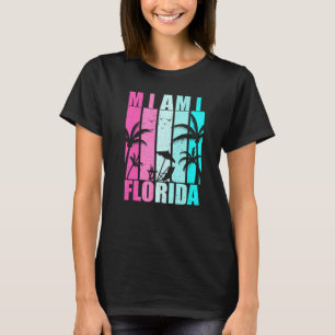 Retro Miami Florida Beach Florida FL Mannen Kind v T-shirt