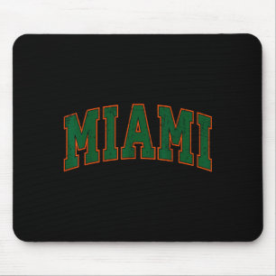 Retro Miami Florida T-shirt voor mannen, vrouwen e Muismat