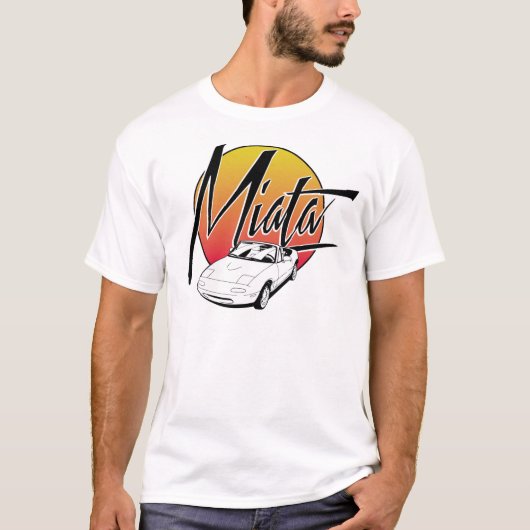 Retro Miata-T-shirt T-shirt (Voorkant)