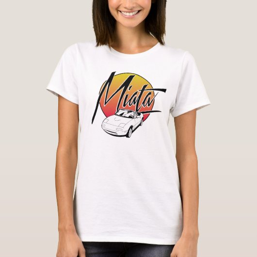 Retro Miata-T-shirt T-shirt (Voorkant)