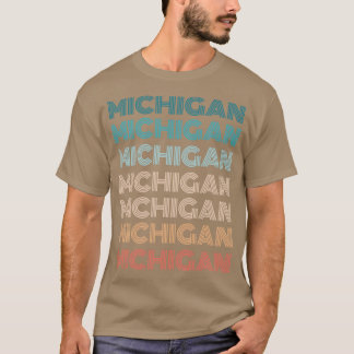 Retro Michigan -American States Gifts T-shirt