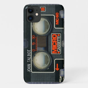 Retro Micro Audiotape Cassette gepersonaliseerde i iPhone 11 Hoesje