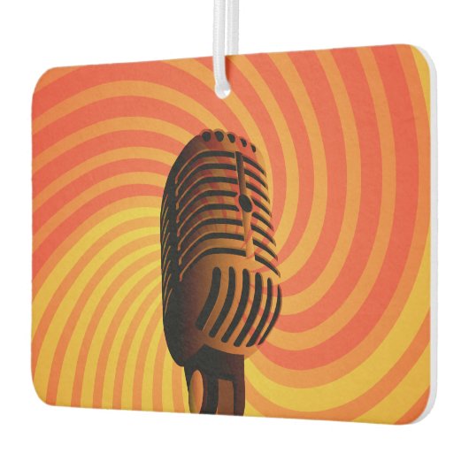 Retro Microfoon auto luchtverfrisser (Links)