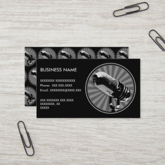 Retro Microfoon Grafisch Visitekaartje