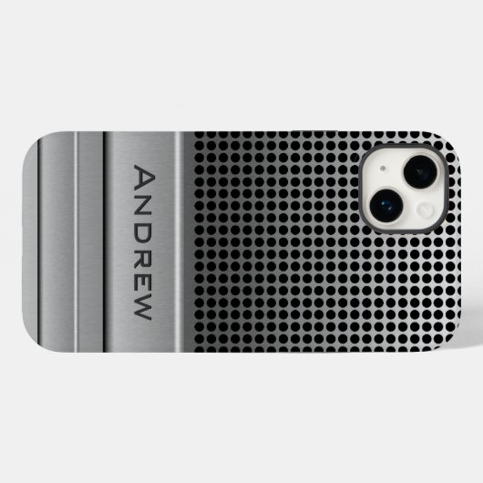 Retro Microfoonnaam Sjabloon Case-Mate iPhone Case (Achterkant (horizontaal))