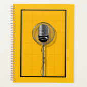 Retro Microphone on Bold Yellow (Devant)
