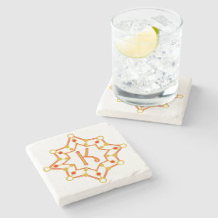 Retro Mid-Century Design gepersonaliseerd Stenen Onderzetter