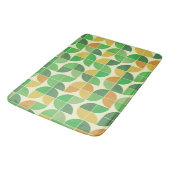 Retro Mid Century Geometric Floral Green Badmat (Gekanteld)