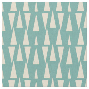 Retro Mid Century Geometric Patroon Stof