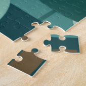 Retro Mid Century Green Cat Legpuzzel (Zijkant)