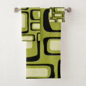Retro Mid Century Modern Abstract Bad Handdoek (Insitu)