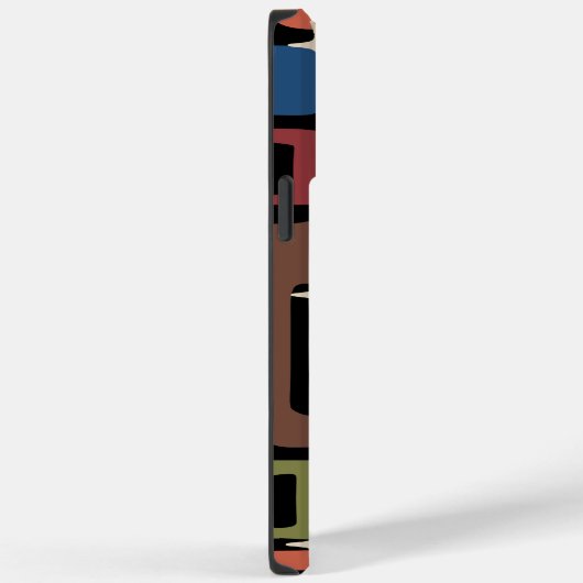 Retro Mid Century Modern Abstract Case-Mate iPhone Case (Achterkant / Rechts)