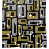Retro Mid Century Modern Abstract Douchegordijn (Voorkant)