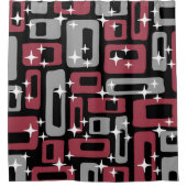 Retro Mid Century Modern Abstract Douchegordijn (Voorkant)