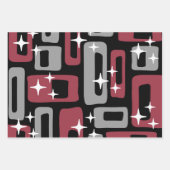 Retro Mid Century Modern Abstract Inpakpapier Vel (Voorkant 2)