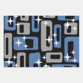 Retro Mid Century Modern Abstract Inpakpapier Vel (Voorkant)