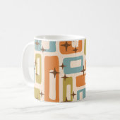 Retro Mid Century Modern Abstract Koffiemok (Voorkant links)