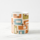 Retro Mid Century Modern Abstract Koffiemok (Center)
