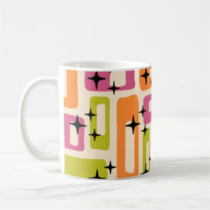 Retro Mid Century Modern Abstract Koffiemok