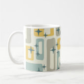 Retro Mid Century Modern Abstract Koffiemok (Links)