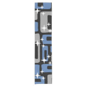 Retro Mid Century Modern Abstract Korte Tafelloper (Voorkant)