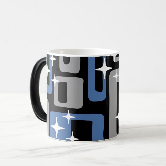 Retro Mid Century Modern Abstract Magische Mok (Voorkant links)