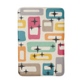 Retro Mid Century Modern Abstract patroon Badmat (Voorkant Verticaal)