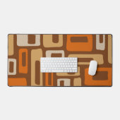 Retro Mid Century Modern Abstract patroon Bureaumat (Keyboard & Muis)