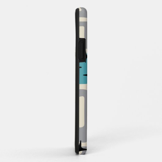 Retro Mid Century Modern Abstract patroon Case-Mate iPhone Case (Achterkant/rechts)