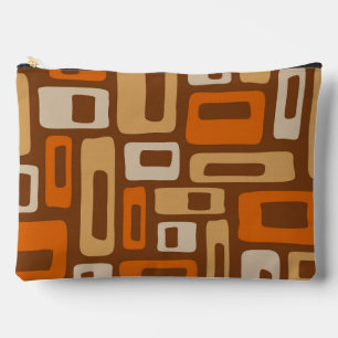 Retro Mid Century Modern Abstract patroon Etui