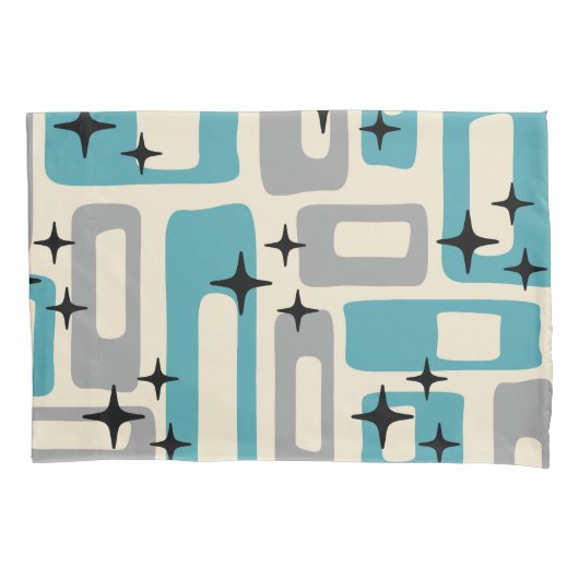 Retro Mid Century Modern Abstract patroon Kussensloop (Voorkant)