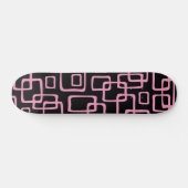Retro Mid Century Modern Abstract patroon Skateboard (Horizontaal)