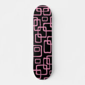 Retro Mid Century Modern Abstract patroon Skateboard (Voorkant)
