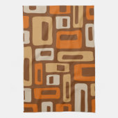 Retro Mid Century Modern Abstract patroon Theedoek (Verticaal)