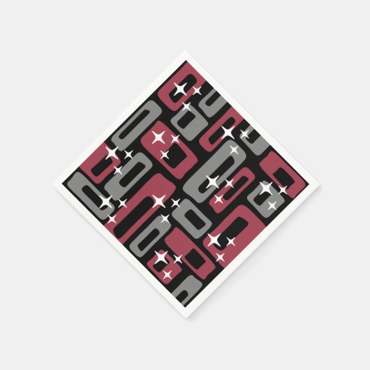 Retro Mid Century Modern Abstract Servet (Hoek)