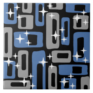 Retro Mid Century Modern Abstract Tegeltje