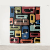 Retro Mid Century Modern Abstract Wandkleed (Voorkant)