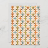 Retro Mid Century modern atoomtijdspatroon Kaart (Voorkant / Achterkant)