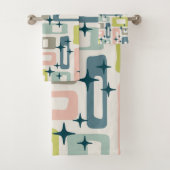 Retro Mid Century Modern Bad Handdoek (Insitu)