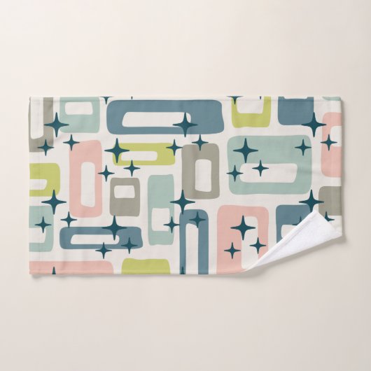 Retro Mid Century Modern Bad Handdoek (Handdoek)