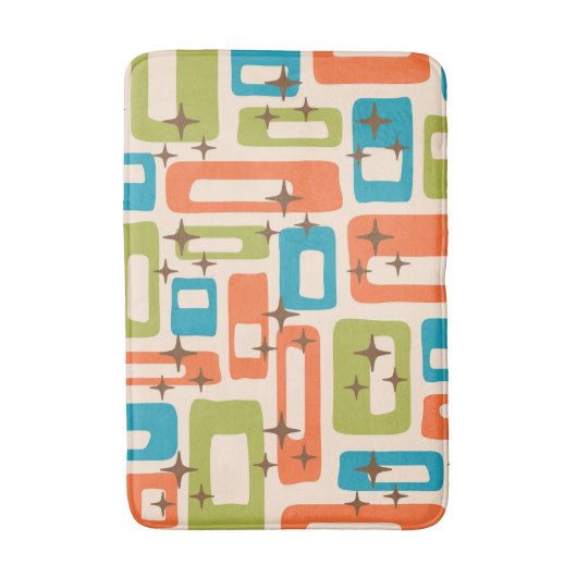 Retro Mid Century Modern Badmat (Voorkant Verticaal)