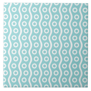 Retro Mid Century Modern Bubble Patroon Tegeltje