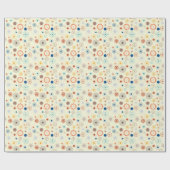 Retro Mid Century Modern Cadeaupapier (Vlak)