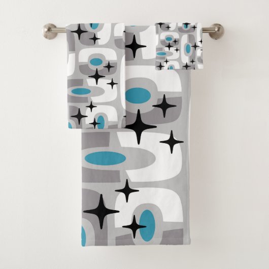 Retro Mid Century Modern Cosmic Abstract Pattern (En situation)