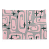 Retro Mid Century Modern Cosmic Abstract Pattern Kussensloop (Achterkant-Rechts)