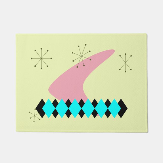 Retro Mid Century Modern Deurmat (Voorkant)