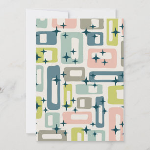 Retro Mid Century Modern Kaart