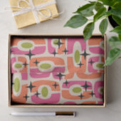 Retro Mid Century Modern Kosmisch Abstract Patroon Tissuepapier (Geschenk)